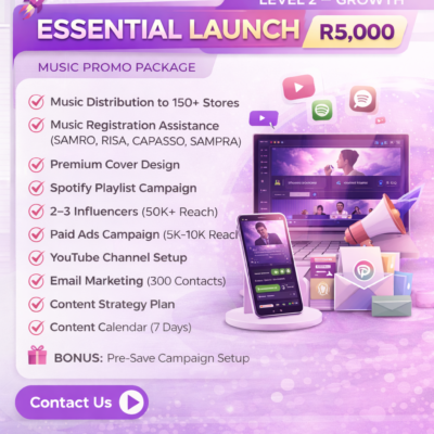 ESSENTIAL LAUNCH – Music Promotion Package