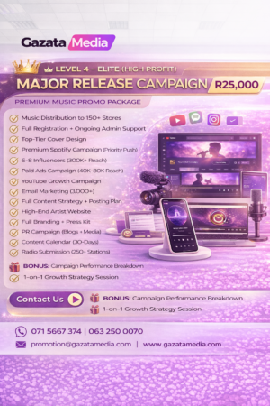 MAJOR RELEASE CAMPAIGN – Music Promotion Package