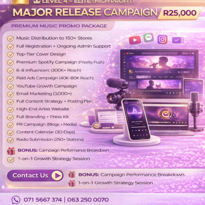 MAJOR RELEASE CAMPAIGN - Music Promotion Package